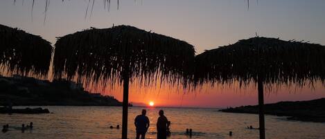 Beach nearby, sun-loungers