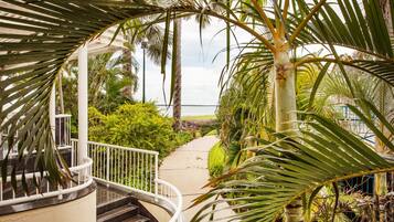 Deluxe Apartment, 3 Bedrooms, Beach View | View from room