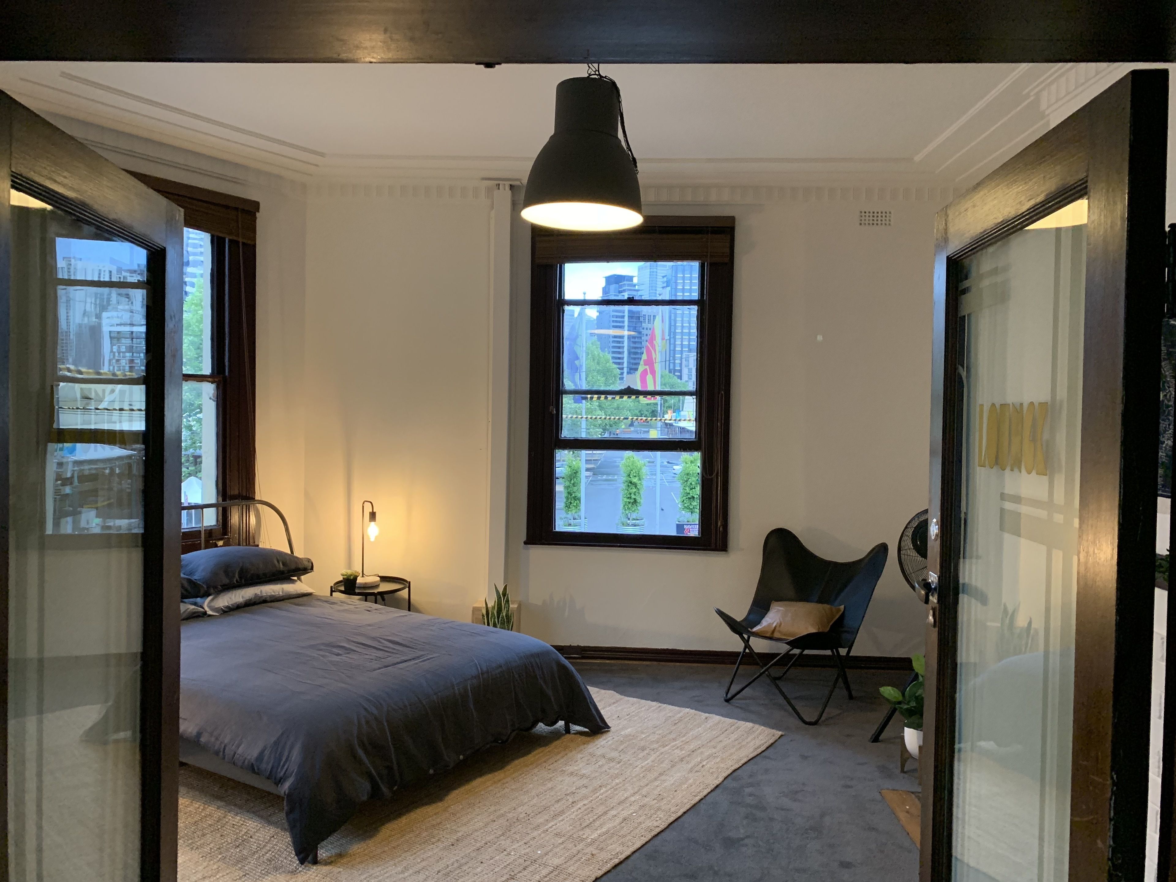 the lounge | premium bedding, individually decorated, individually furnished