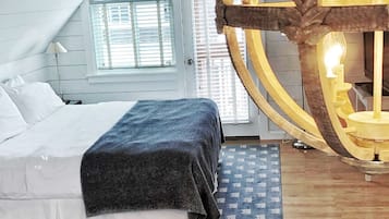 Deluxe-Zimmer, 1 King-Bett | Individuell dekoriert, Bügeleisen/Bügelbrett, kostenloses WLAN