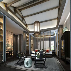 Deluxe Lake View One-Bedroom Villa | Blackout drapes, free WiFi, bed sheets - Song Hotel (Wuxi)