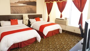 Comfort Room, 2 Double Beds, Non Smoking, Refrigerator | Premium bedding, down comforters, desk, laptop workspace - Kings Hotel Inc (Brooklyn)