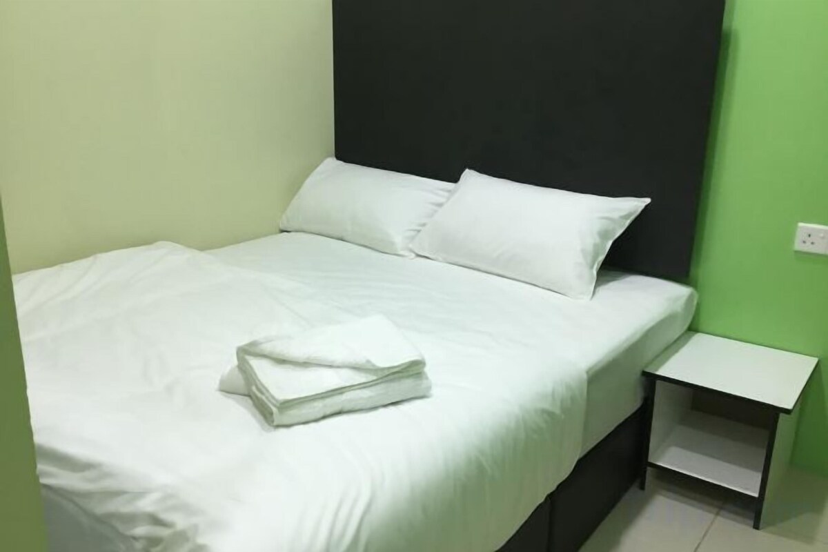 Premium bedding, desk, iron/ironing board (on request), free WiFi
