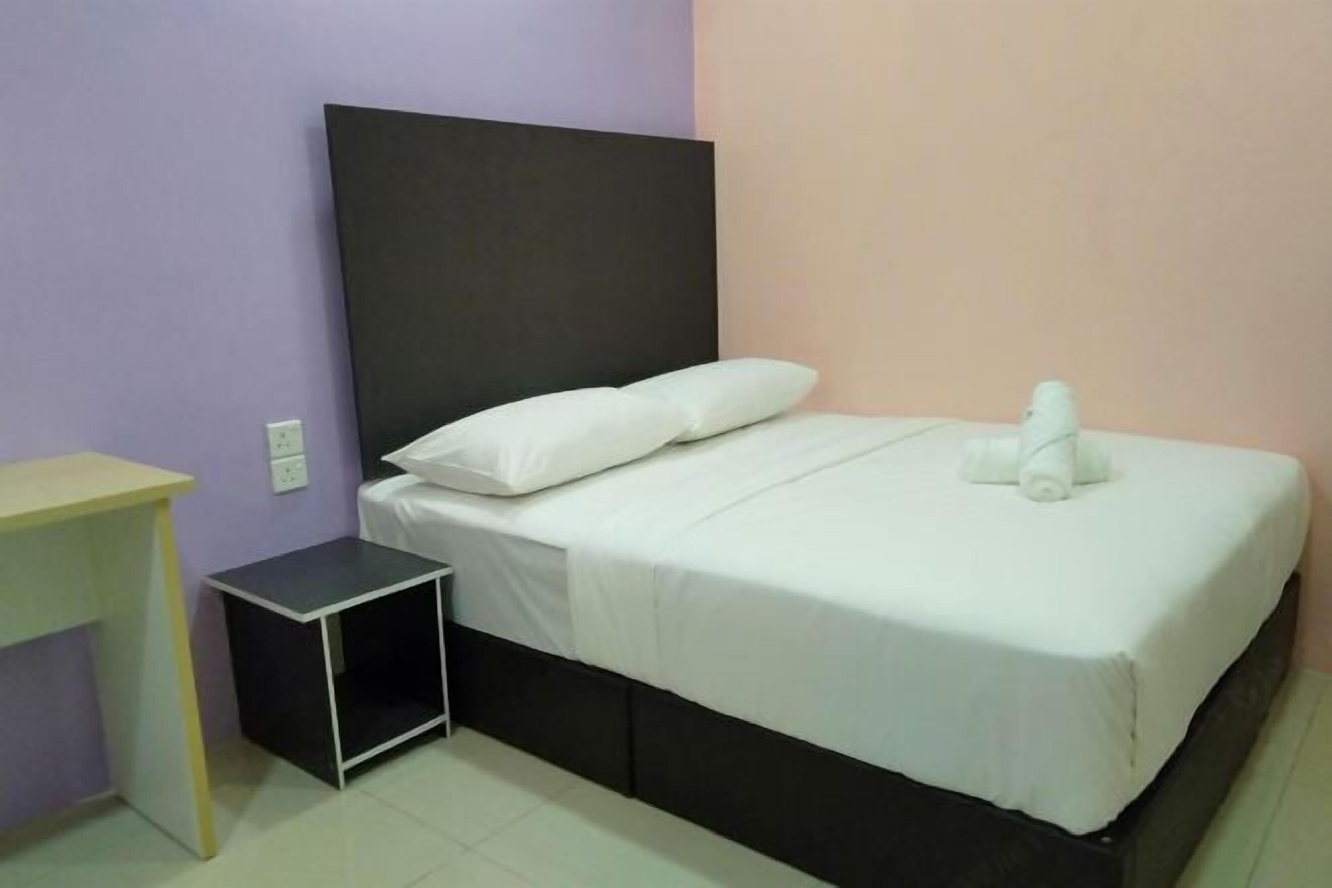Premium bedding, desk, iron/ironing board (on request), WiFi (free)