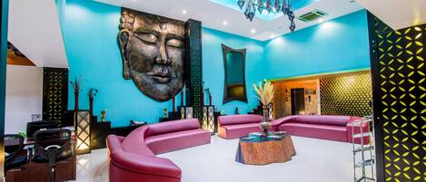 Sala de estar en el lobby