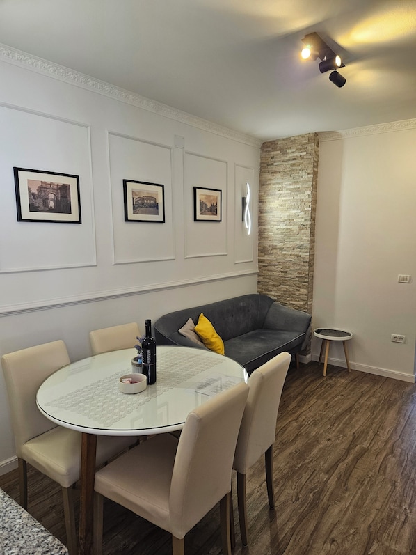 Classic Apartment, 2 Bedrooms | Living area | LCD TV