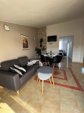 Comfort Apartment, 2 Bedrooms, Garden View | Living area | LCD TV