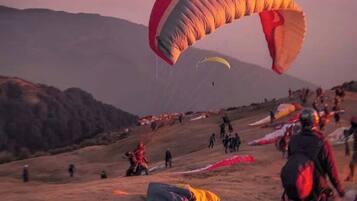 Outdoor rock climbing