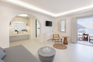 Villa – deluxe | Allergitestet sengetøy, minibar, safe på rommet og individuelt dekorert