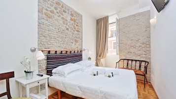 1 bedroom, desk, iron/ironing board, cots/infant beds