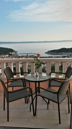 Apartment, 1 Bedroom, Sea View | Balcony - Apartmani Rasic (Makarska)