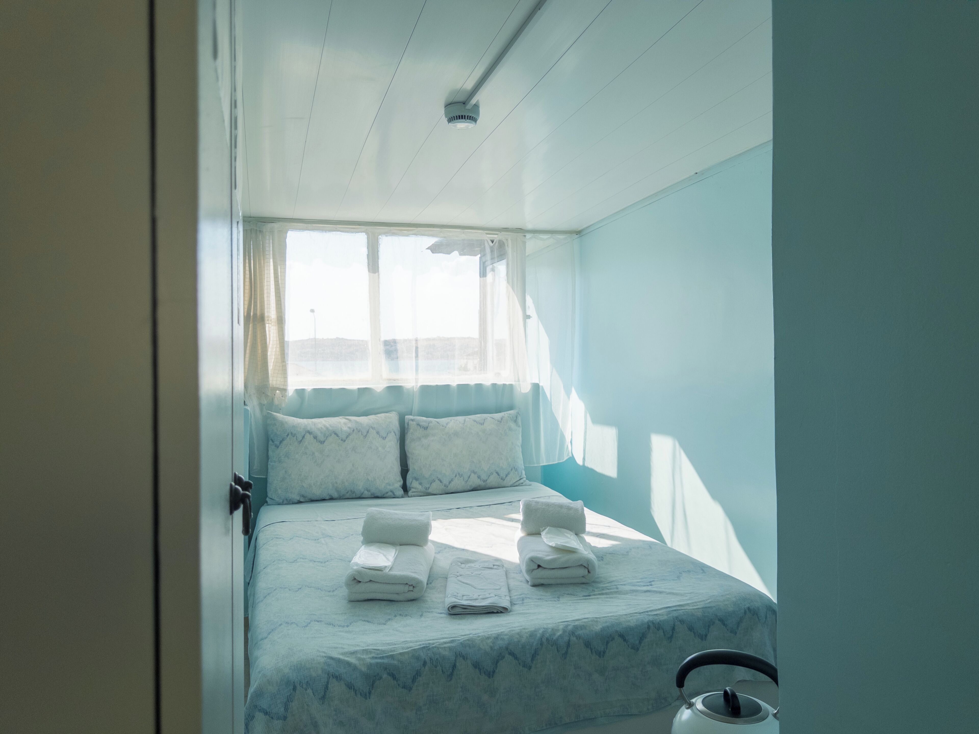 Double Room, Partial Sea View | Premium bedding, iron/ironing board, free WiFi, bed sheets