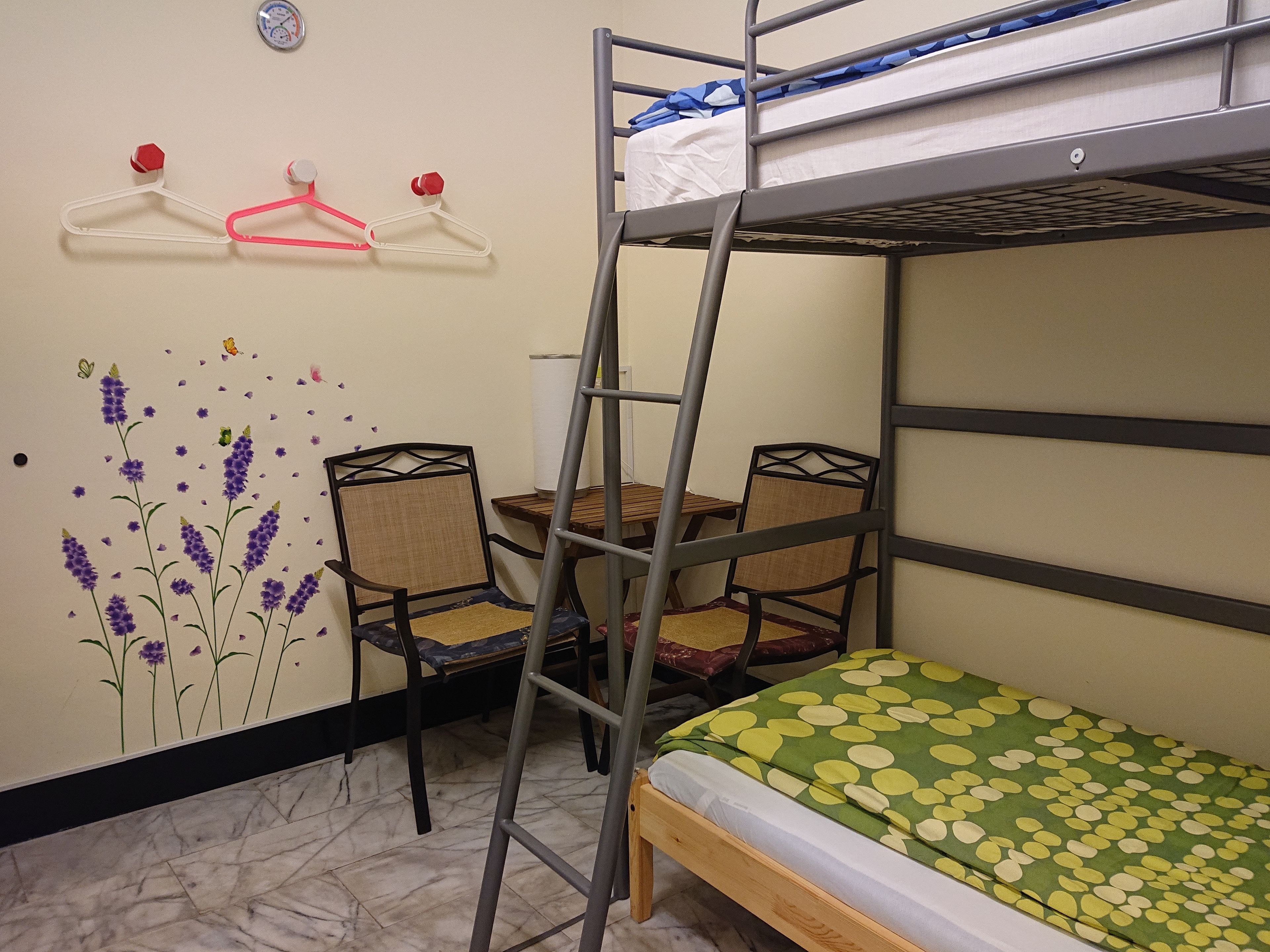 Blackout curtains, free WiFi, bed sheets