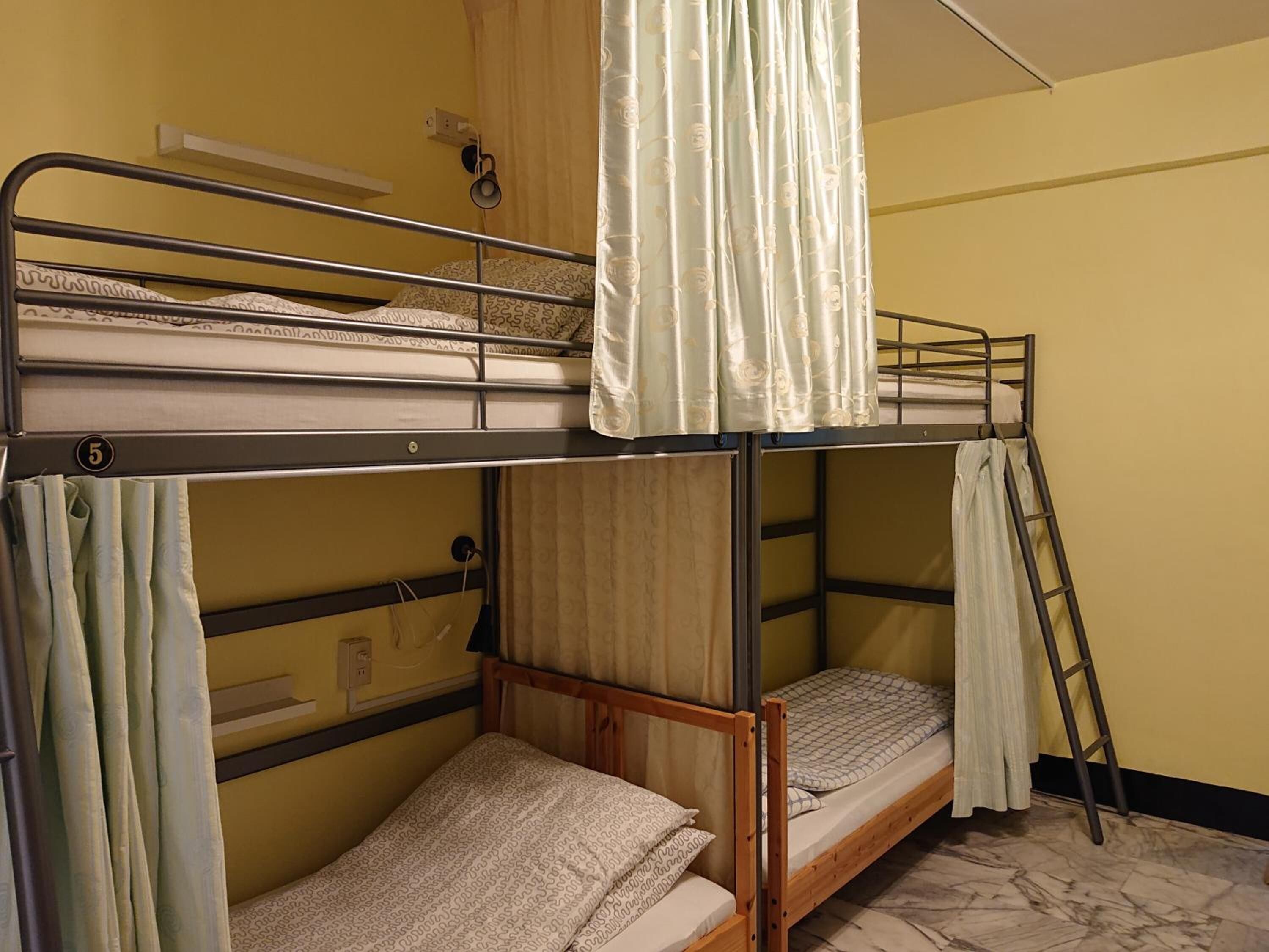 Blackout curtains, free WiFi, bed sheets