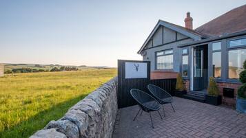 Luksus-feriehus - eget badeværelse (Bungalow ) | Udendørsområde