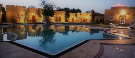 Front of property - evening/night