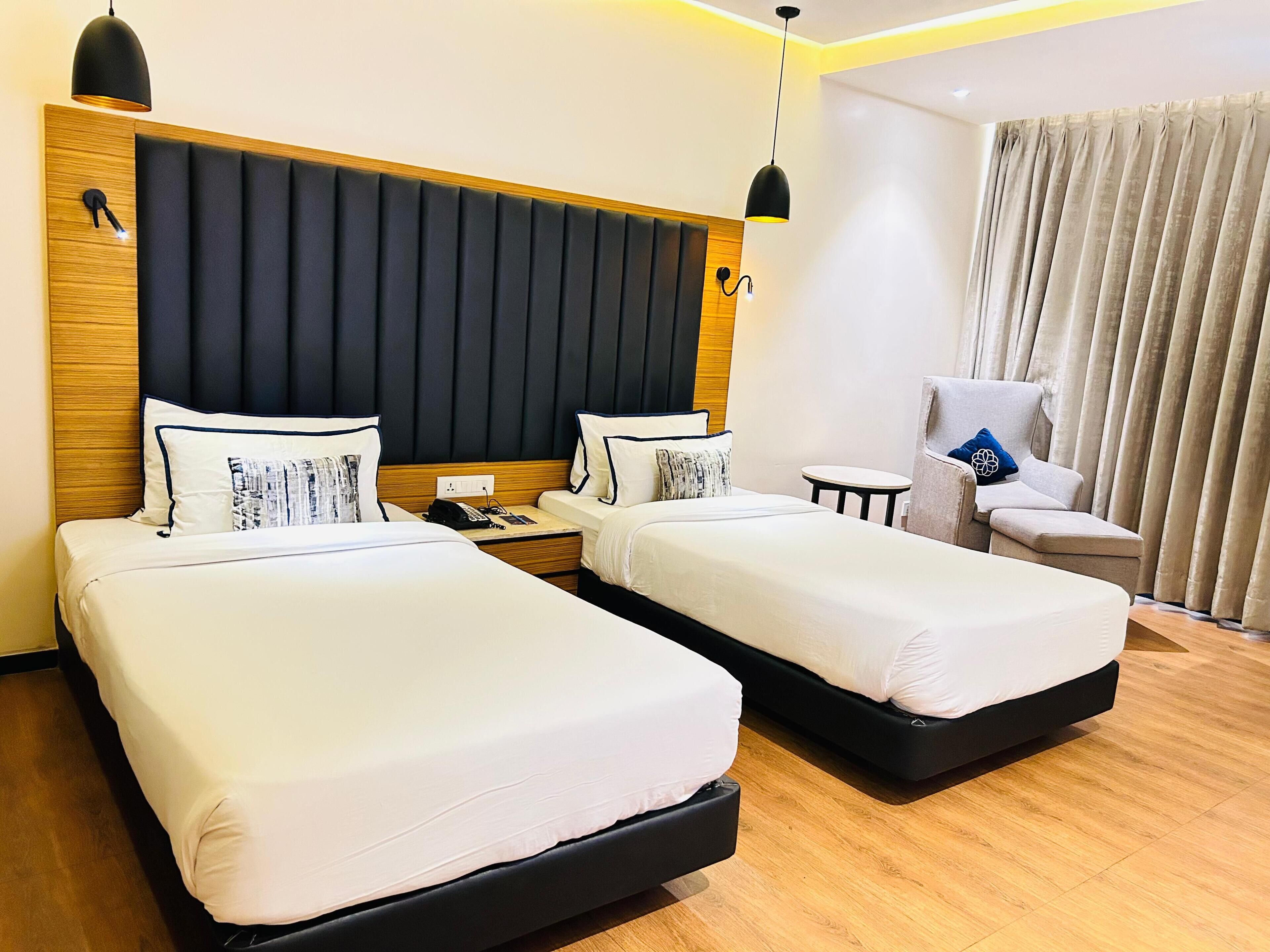 Premium Room, 1 Bedroom, Accessible, City View | 1 bedroom, in-room safe, desk, laptop workspace