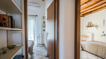 Hypo-allergenic bedding, desk, laptop workspace, soundproofing