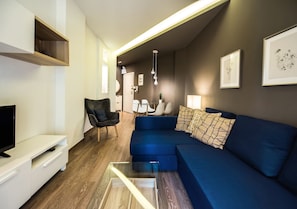 Appartement Ville, 2 chambres | Salle de séjour | Téléviseur à écran plat, Netflix