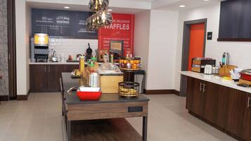 Free daily buffet breakfast