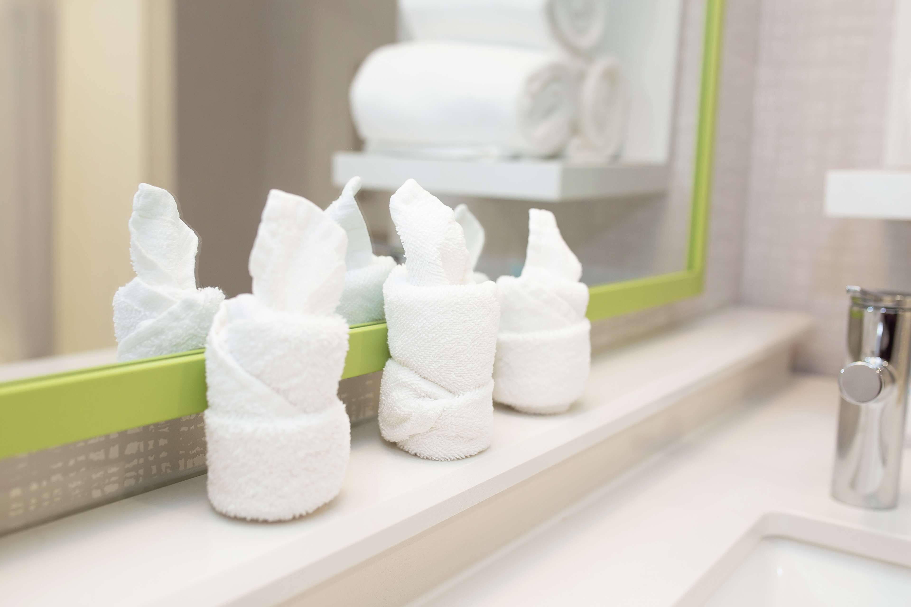 free toiletries, hair dryer, towels