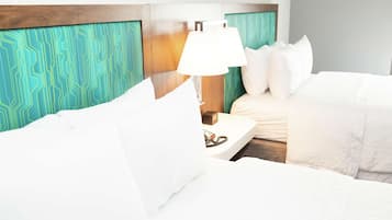 Premium bedding, individually decorated, individually furnished, desk