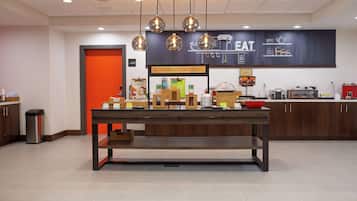Free daily buffet breakfast
