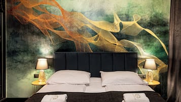 Italienske lagner fra Frette, premium-sengetøj, senge med topmadrasser