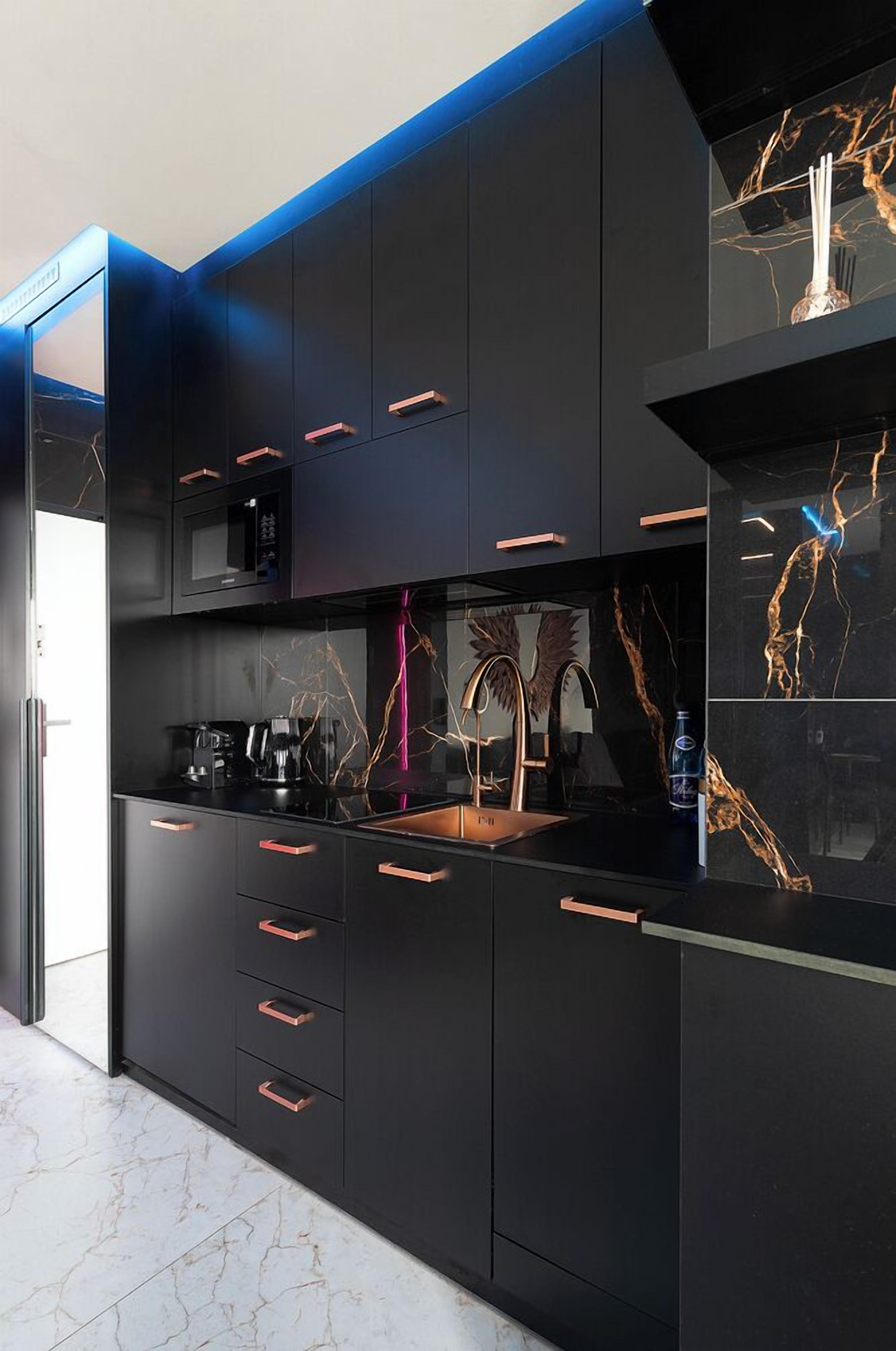 Panoramic Studio Suite, 1 Queen Bed with Sofa bed, City View | Private kitchen