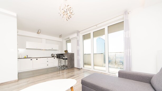 Apartment, 1 Schlafzimmer | Wohnbereich | LCD-Fernseher