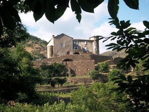 Vista frontal de la propiedad