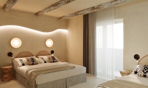 Doppel- oder Zweibettzimmer (with extra bed) | Minibar, individuell dekoriert, Schreibtisch, kostenloses WLAN