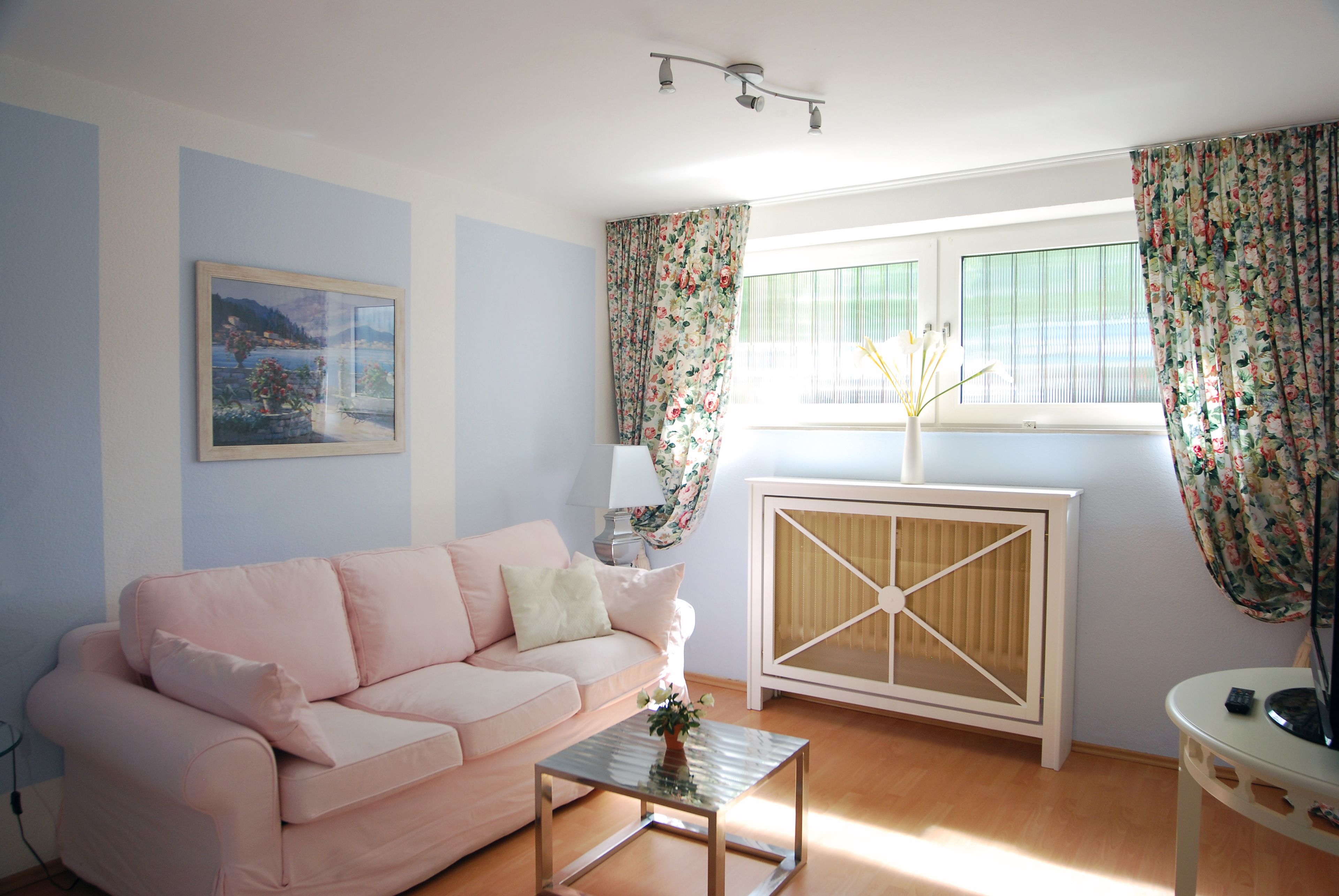 deluxe suite | living area | tv