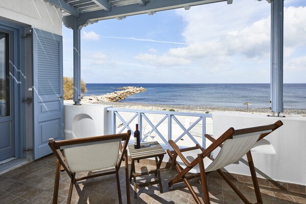 House, 2 Bedrooms, Sea View | View from room - The Beach House (Santorini)