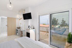 Egyptian cotton sheets, premium bedding, pillowtop beds, minibar - Mylos Luxury Escape - Adults Only (Rhodes)