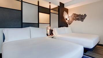 Premium bedding, in-room safe, blackout drapes, free WiFi