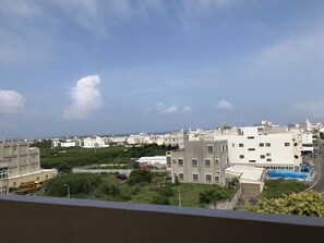 Stadsutsikt från boendet