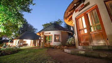 Front of property – evening/night