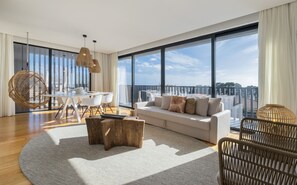 Penthouse, 2 Schlafzimmer, Balkon (Blue Penthouse Villa) | Wohnzimmer