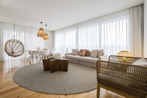 Ático, 2 habitaciones, balcón (Blue Penthouse Villa) | Sala de estar | Una Smart TV