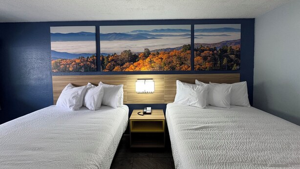 Desk, blackout drapes, iron/ironing board (on request), bed sheets - Days Inn by Wyndham Charlotte University (Charlotte)
