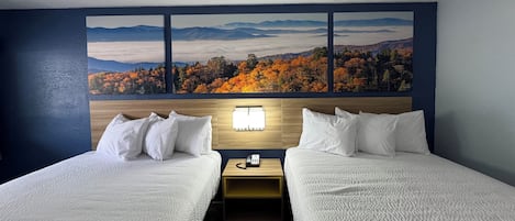 Blackout drapes, iron/ironing board, free WiFi, bed sheets
