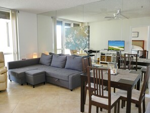 Condo, 1 King Bed with Sofa bed (Tradewinds 701) | 1 bedroom, iron/ironing board, bed sheets