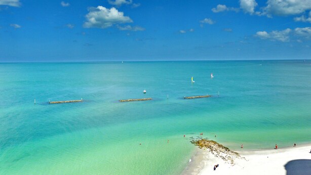 Leilighet, 2 enkeltsenger (Idyllic condo with brief walk to beac) | Strand