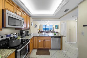 Condo, Multiple Beds (Stylish beachfront condo with pool an) | Private kitchen - Stylish Beachfront Condo With Pool and Ocean Views (Marco Island)