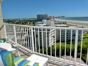 Condo, 1 King Bed with Sofa bed (Magical beachfront condo with pool an) | Balcony view - Magical Beachfront Condo With Pool and Ocean Views (Marco Island)