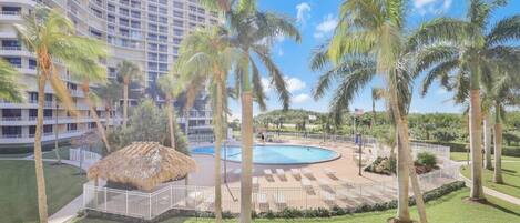 Condo, 1 King Bed (Ideal beachfront condo with pool and ) | Pool | A heated pool