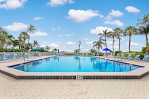 Condo, 2 Queen Beds (Cozy beachfront condo with pool and o) | Pool | A heated pool - Cozy Beachfront Condo With Pool and Ocean Views (Marco Island)