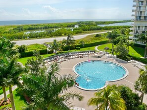 Condo, 1 King Bed (Front unit facing beach with wraparou) | Outdoor pool