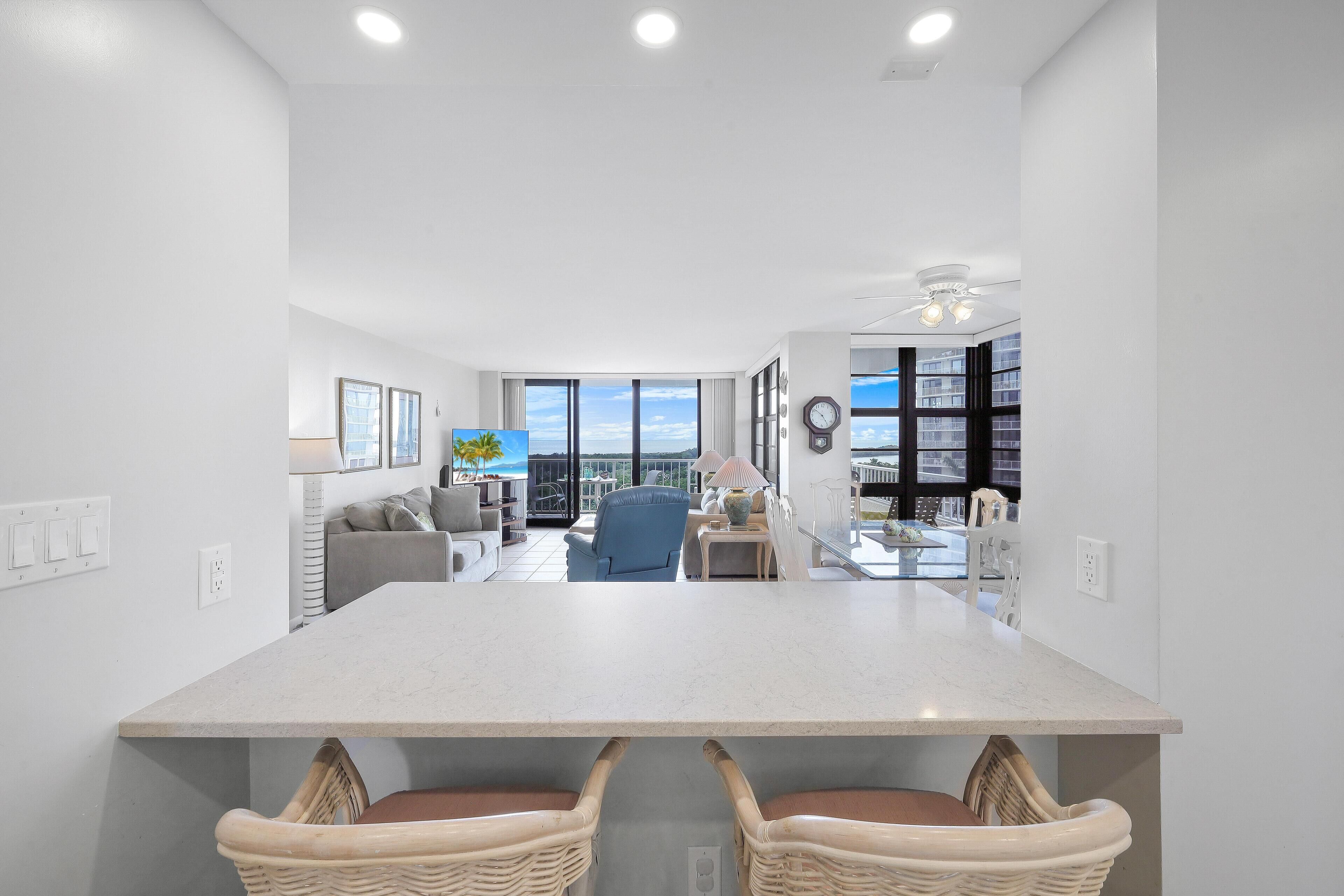 Condo, Multiple Beds (Beachfront condo with pool/views from) | Living area | Flat-screen TV